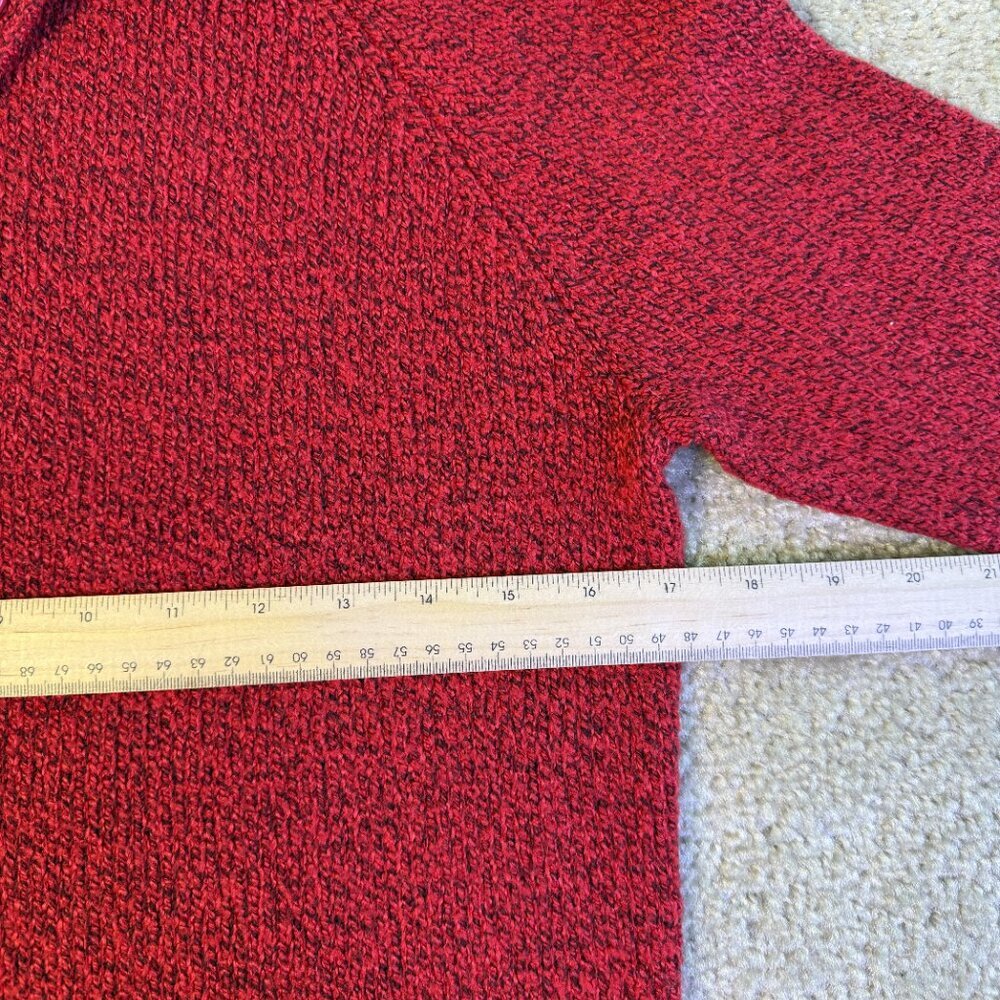 Karen Scott Womens Button Shawl-Collar Sweater Red Size Large Knit F340 - Picture 7 of 9